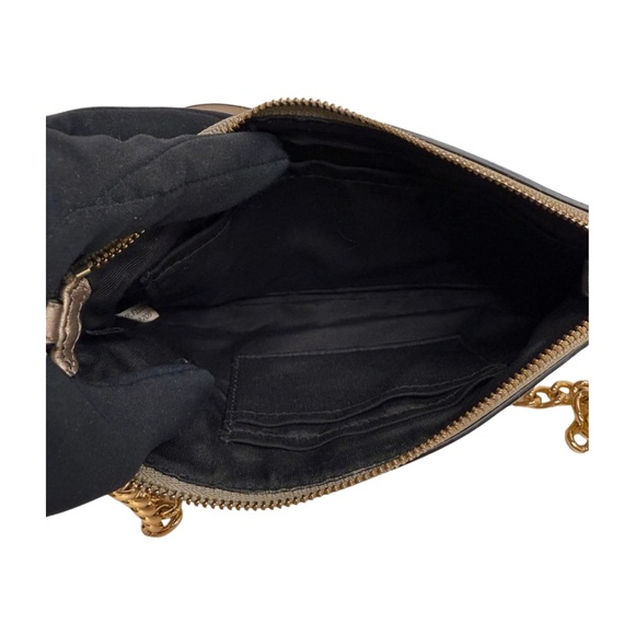 Coach 2015 F52709 Metallic Quinn Crossbody Pebble Leather Chain Strap - Picture 8 of 9